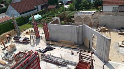 Perete de beton armat realizat cu ajutorul cofragului Meva